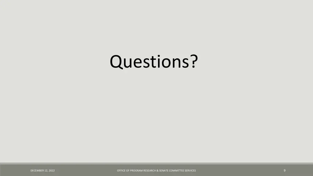 questions