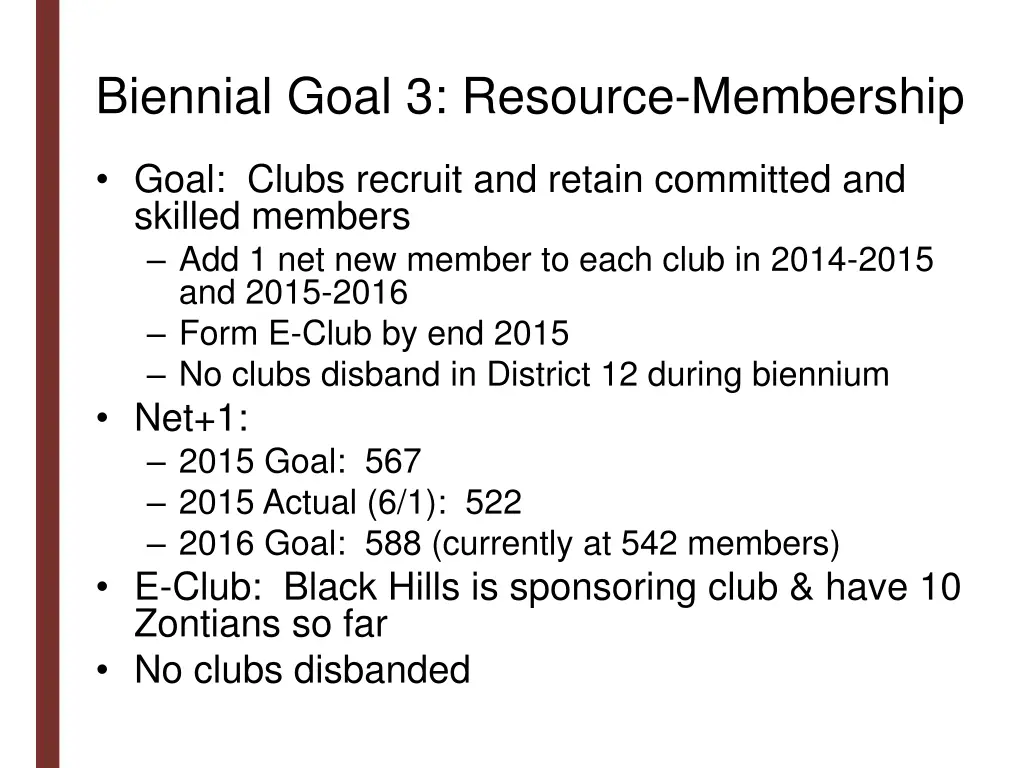biennial goal 3 resource membership