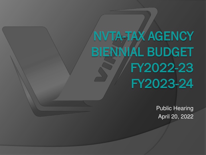 nvta nvta tax agency tax agency biennial budget