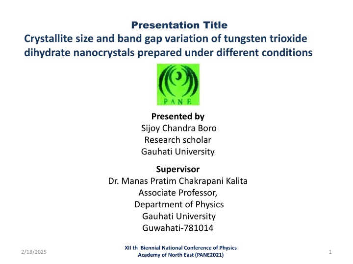 presentation title