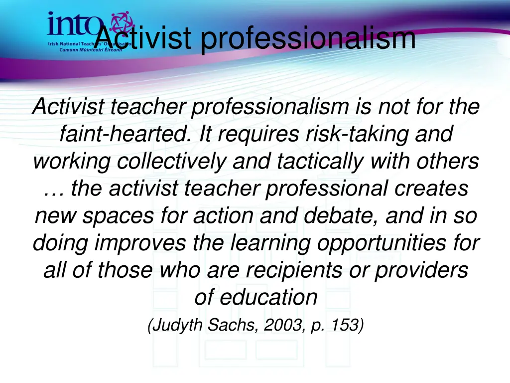 activist professionalism
