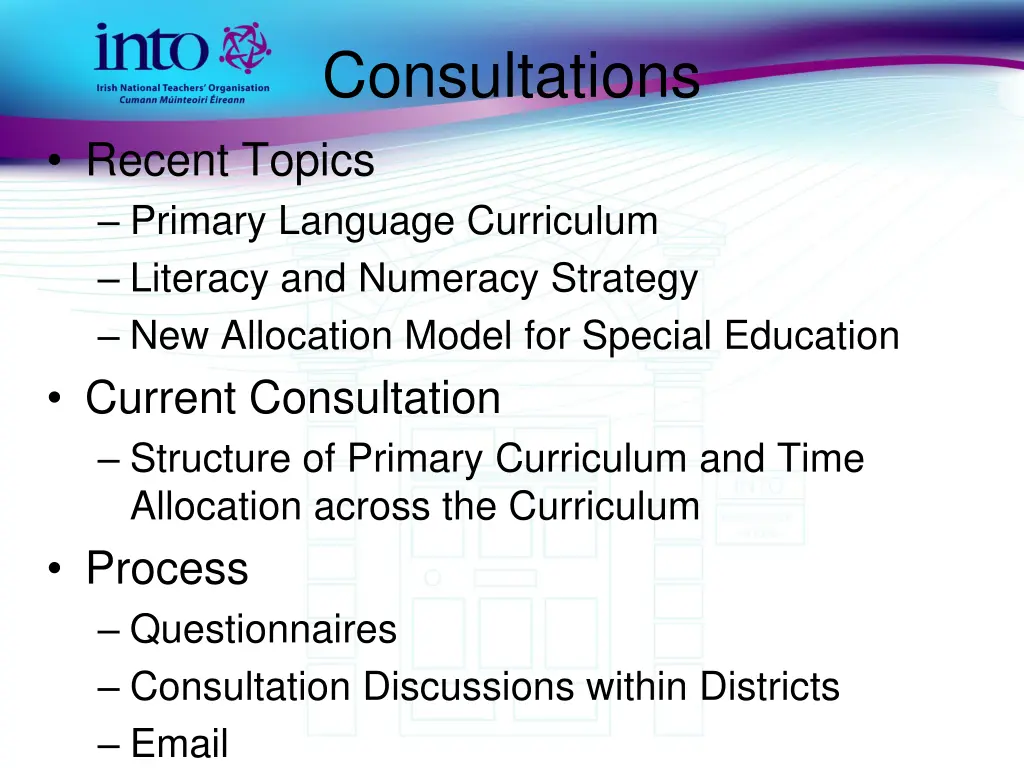 consultations