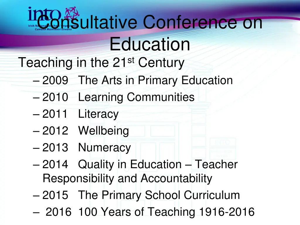 consultative conference on education teaching