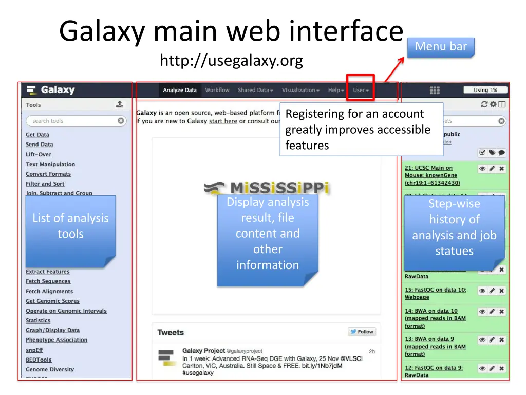 galaxy main web interface http usegalaxy org