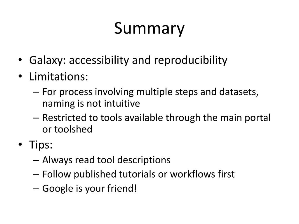 summary