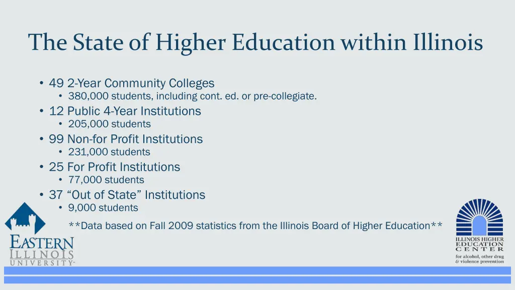 the state of higher education within illinois