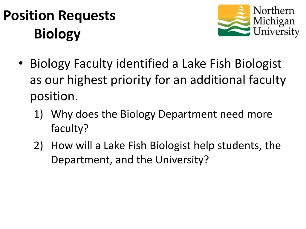 position requests biology