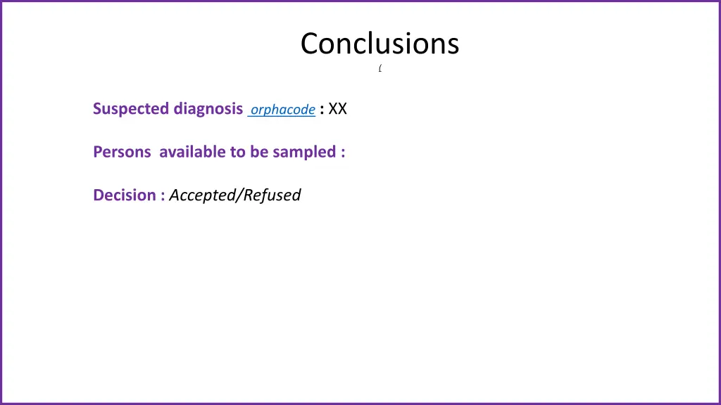 conclusions
