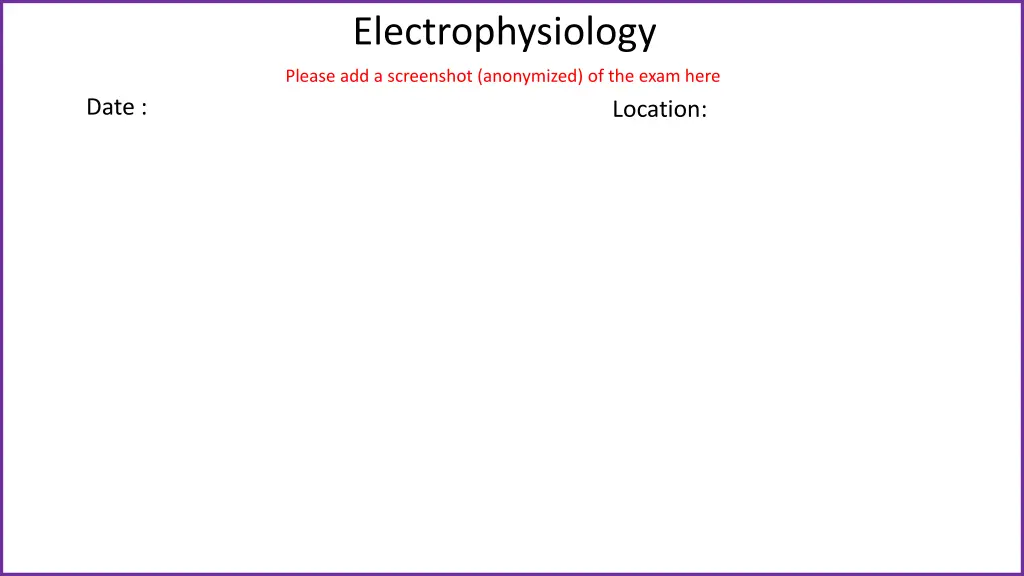 electrophysiology