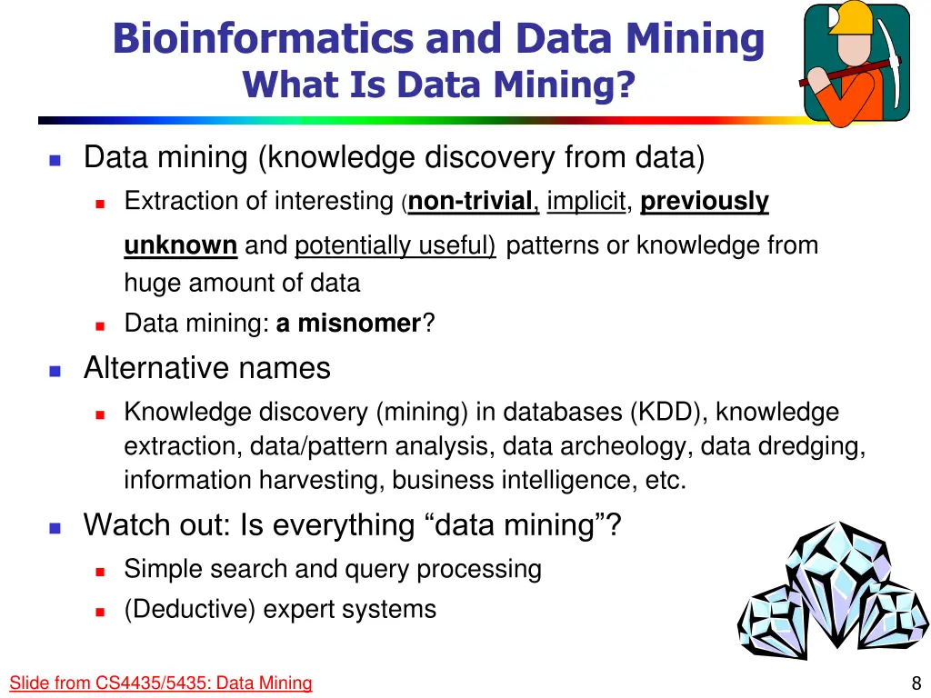 bioinformatics and data mining what is data mining