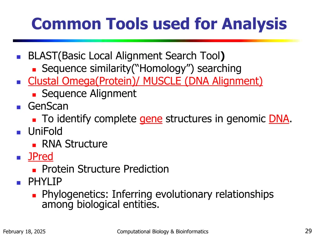 common tools used for analysis
