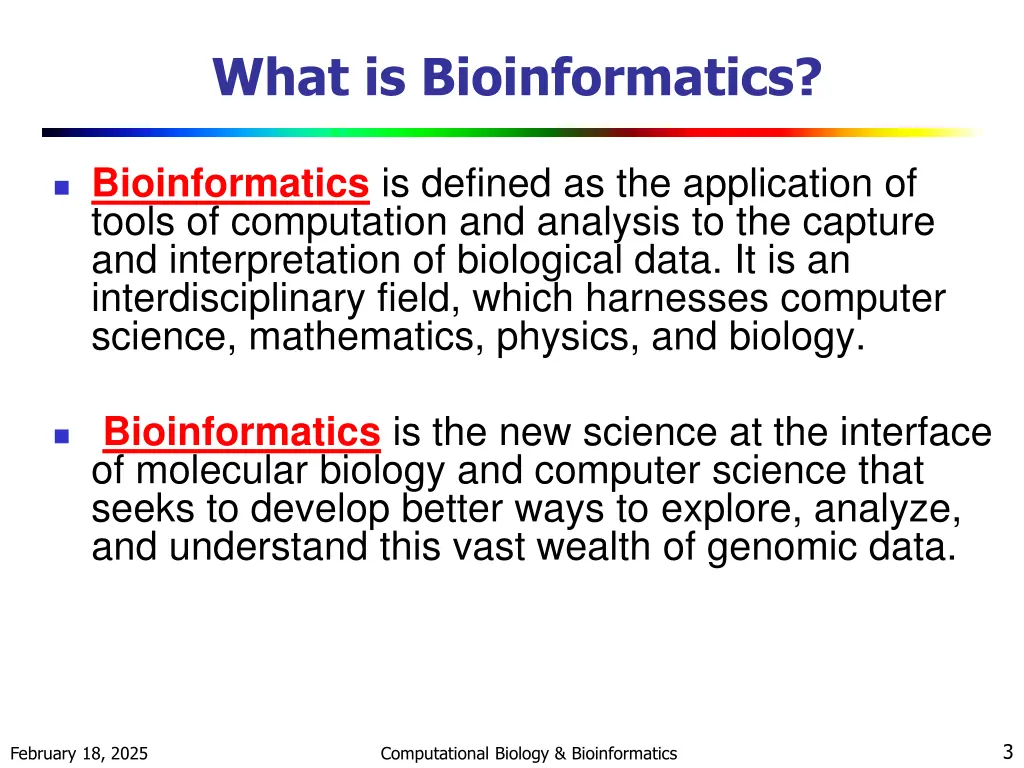 what is bioinformatics