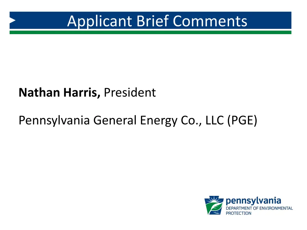 applicant brief comments