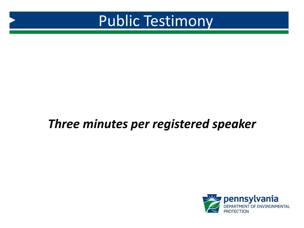 public testimony