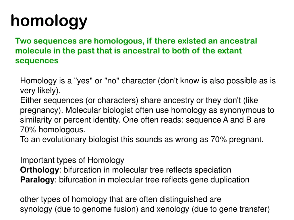 homology 1