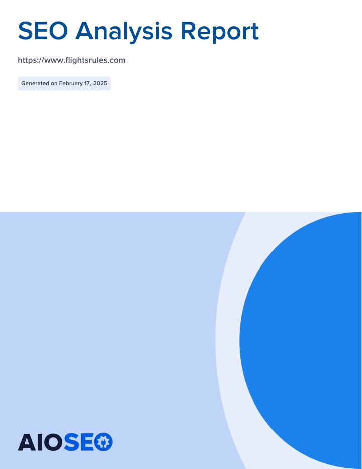 seo analysis report