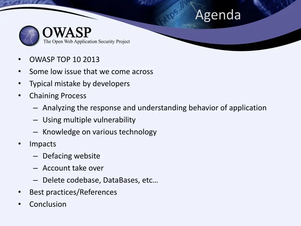 agenda