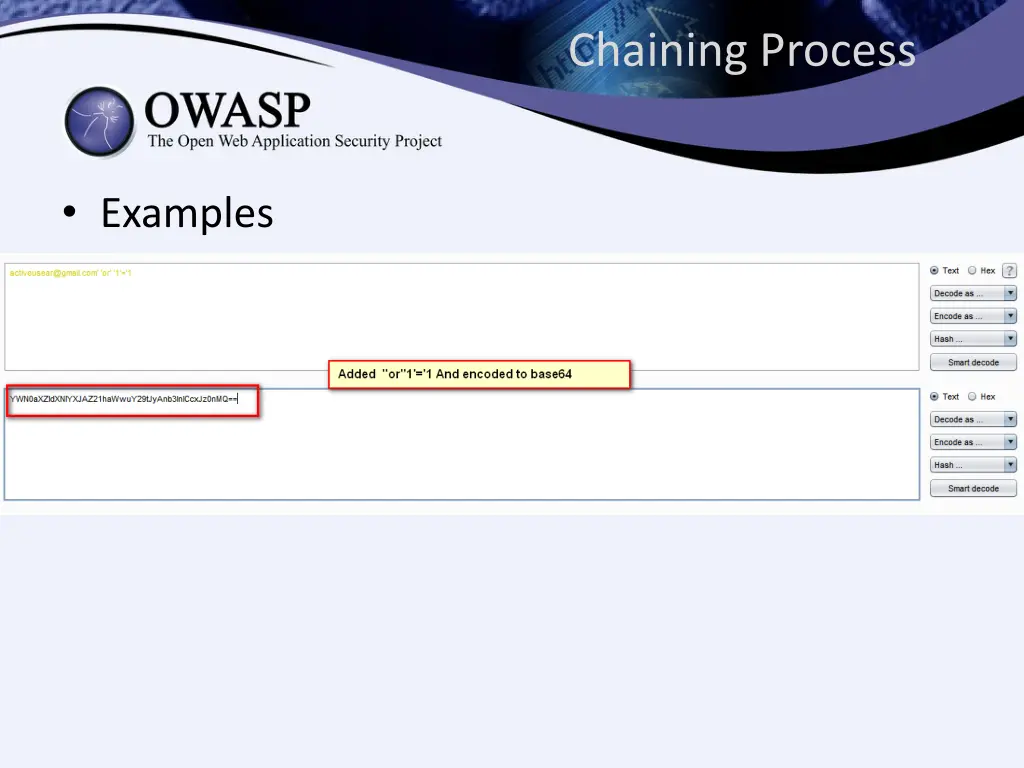chaining process 4