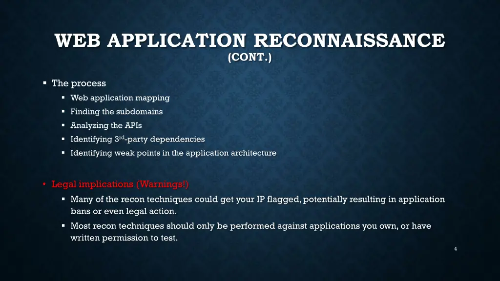 web application reconnaissance cont 1