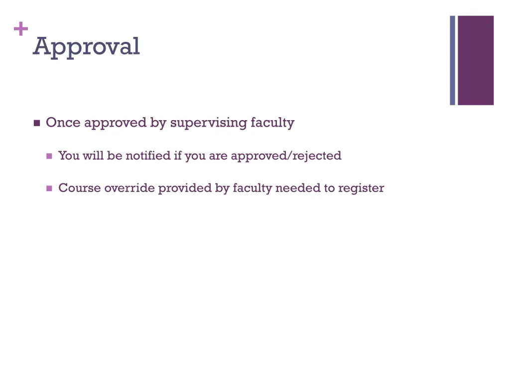 approval
