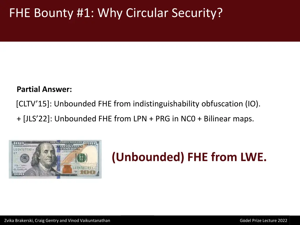 fhe bounty 1 why circular security