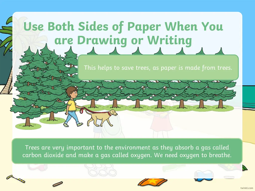use both sides of paper when you are drawing