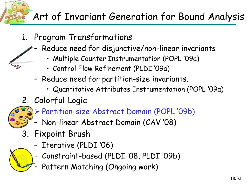 art of invariant generation for bound analysis 4