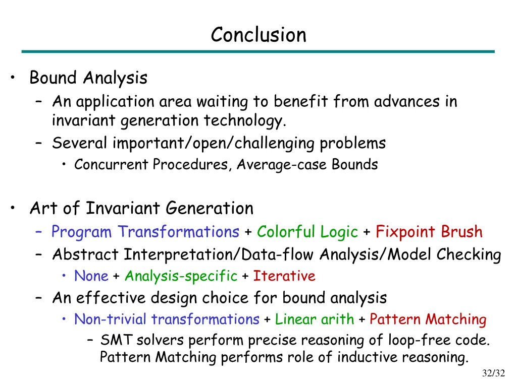 conclusion