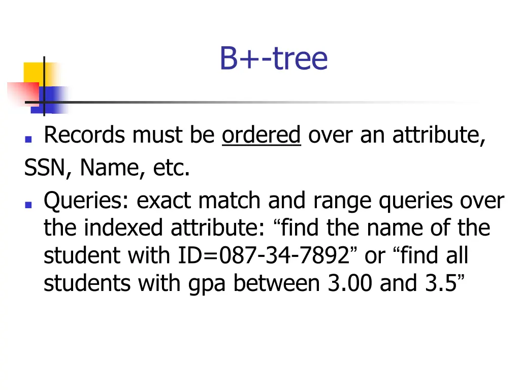 b tree