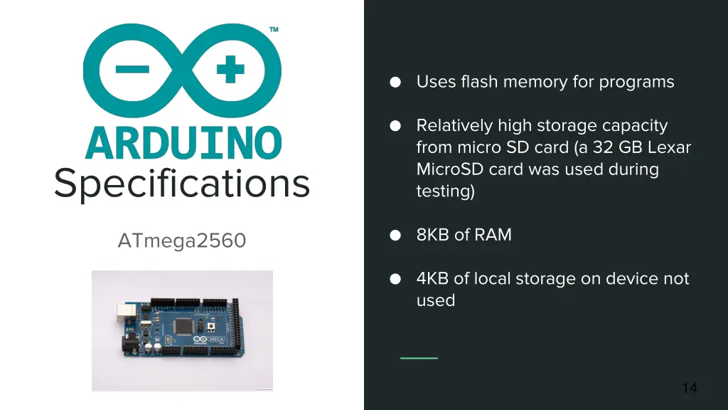 uses flash memory for programs