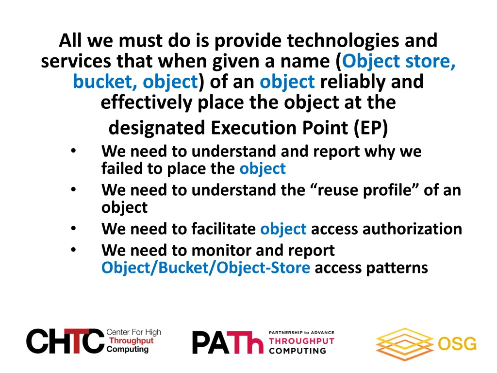 all we must do is provide technologies
