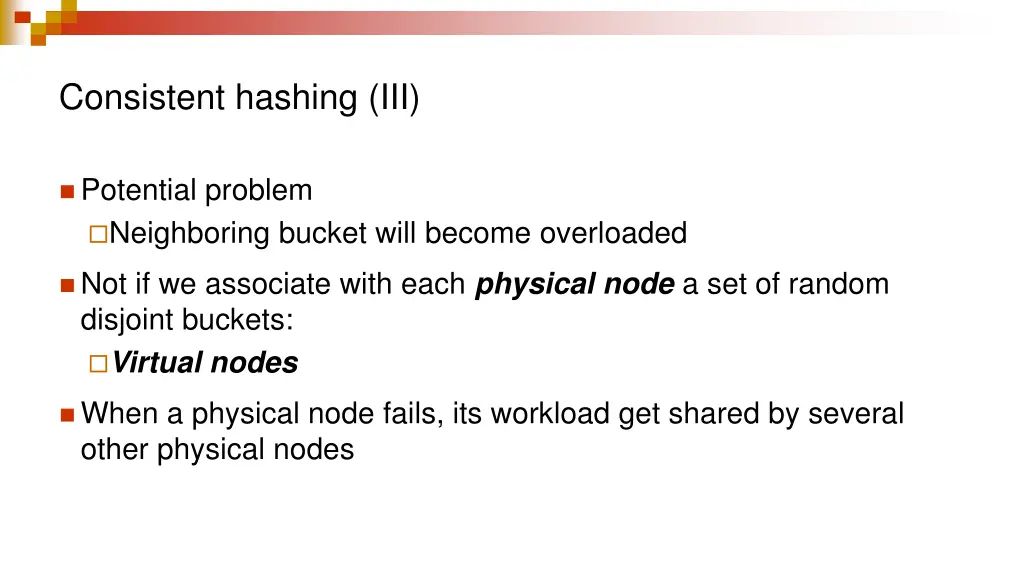 consistent hashing iii