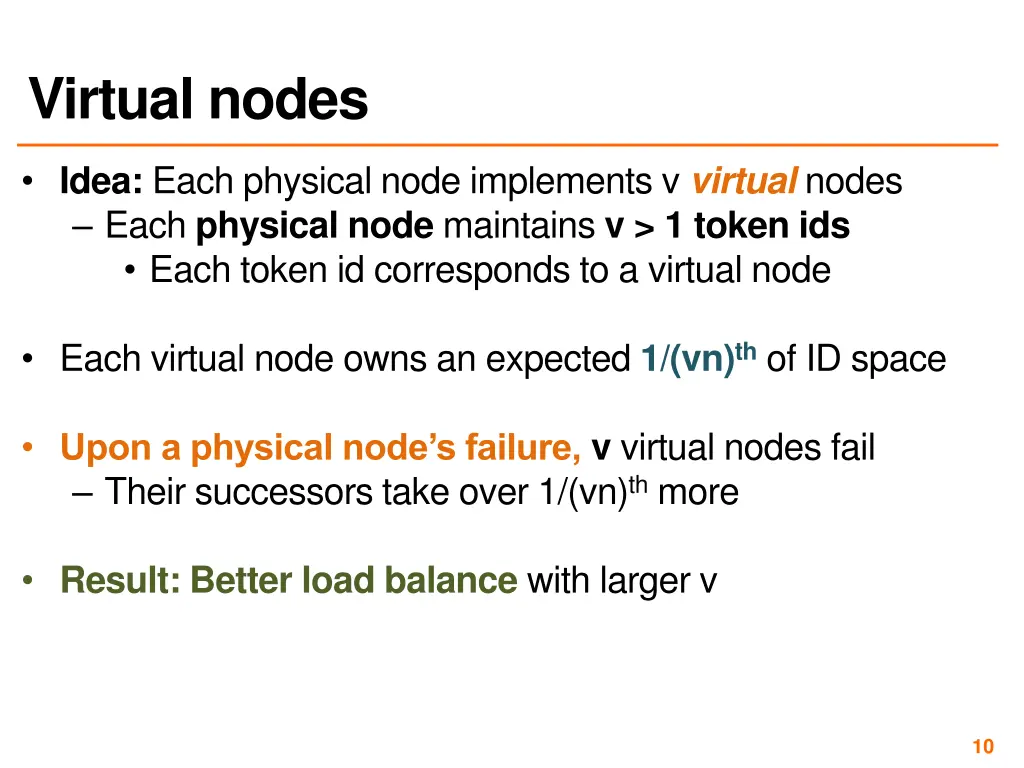 virtual nodes
