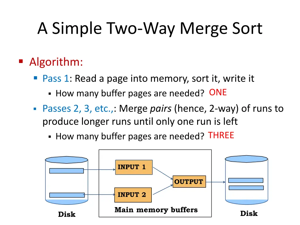 a simple two way merge sort 1