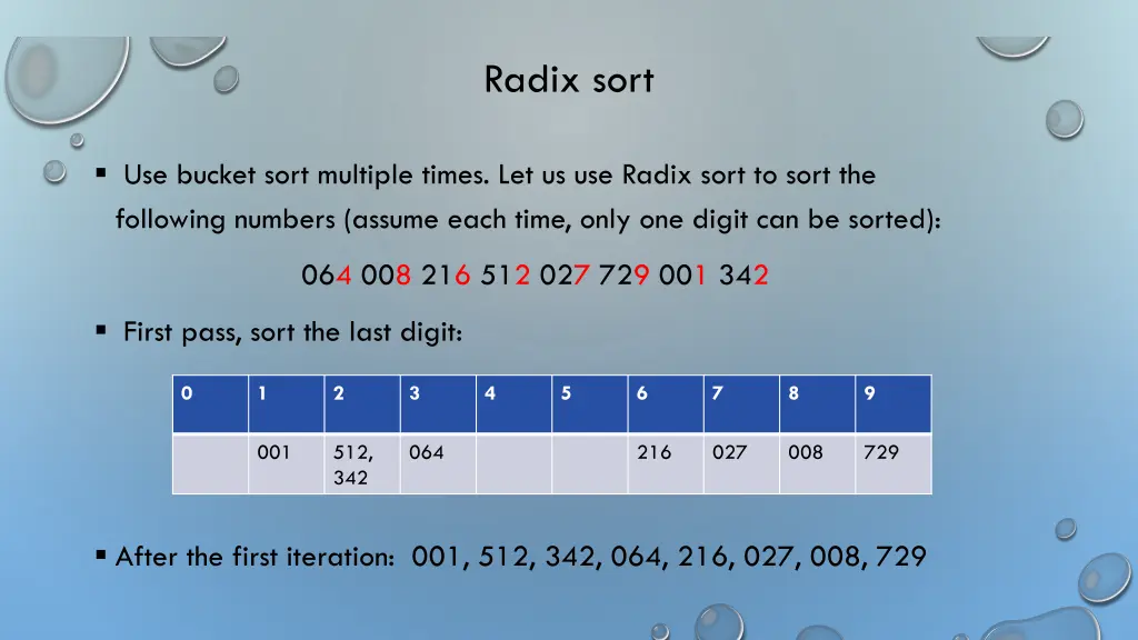 radix sort 1