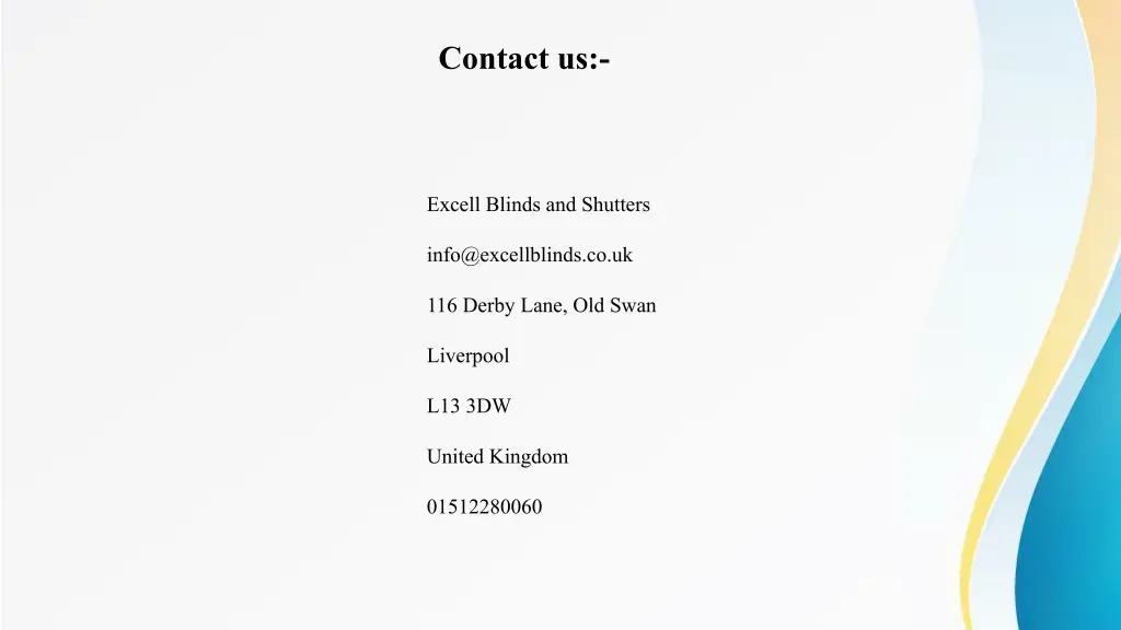 contact us