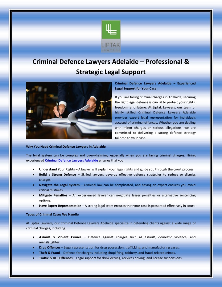 criminal defence lawyers adelaide professional