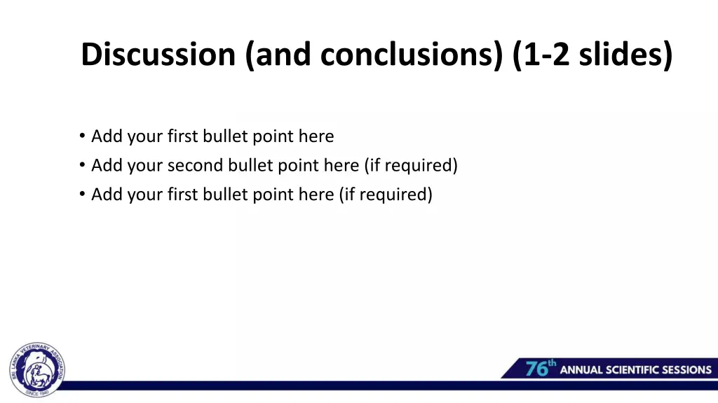 discussion and conclusions 1 2 slides