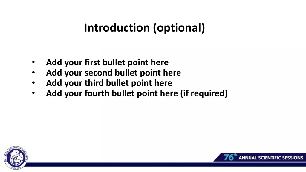 introduction optional