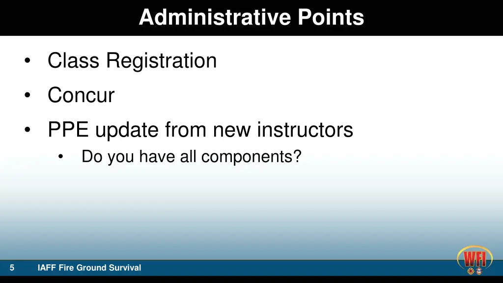 administrative points