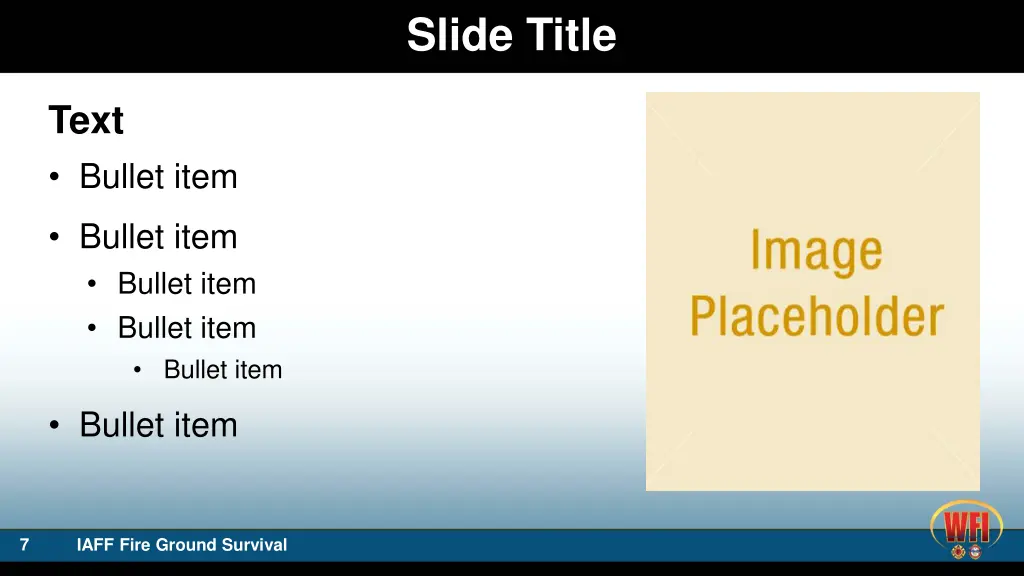 slide title