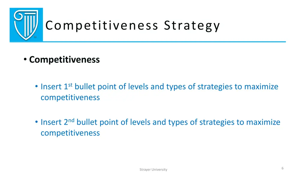 competitiveness strategy