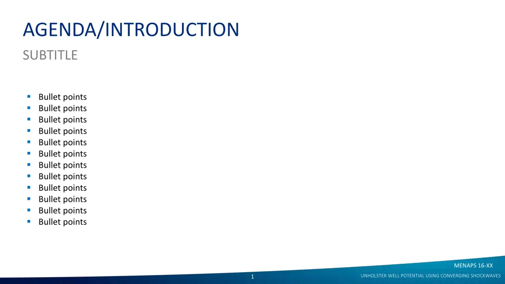 agenda introduction subtitle