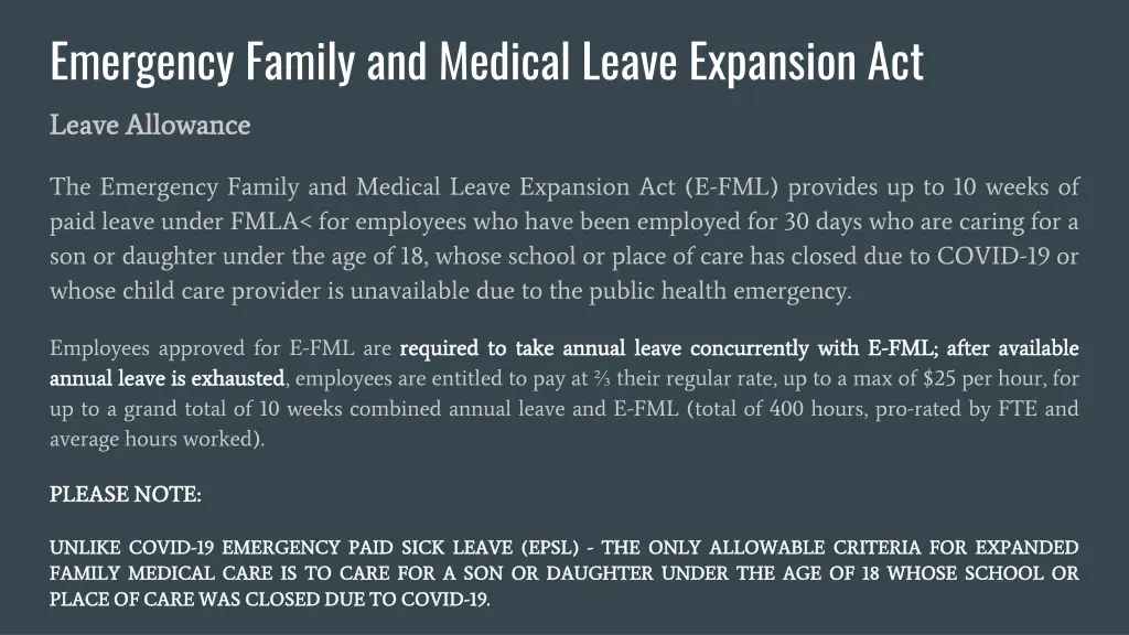 emergency family and medical leave expansion