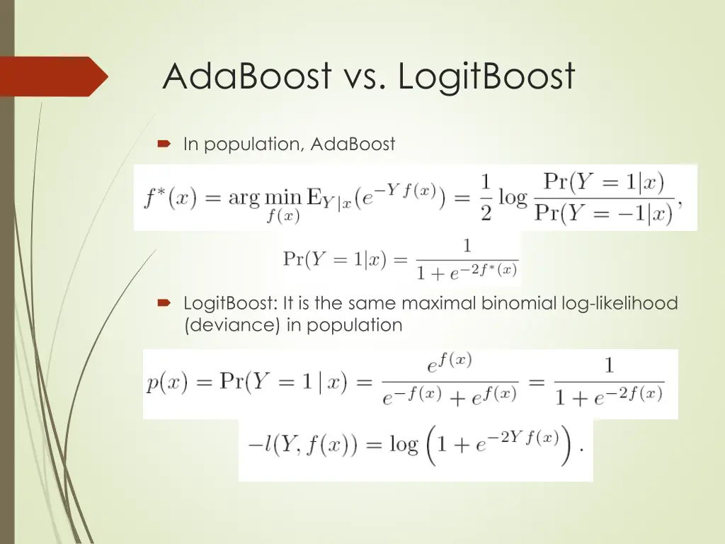 adaboost vs logitboost