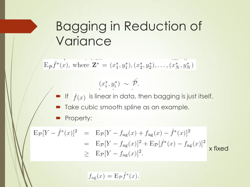 bagging in reduction of variance