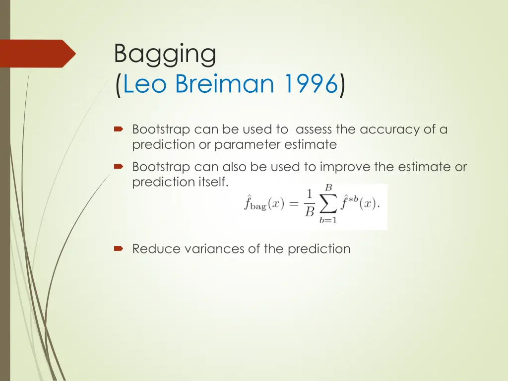 bagging leo breiman 1996