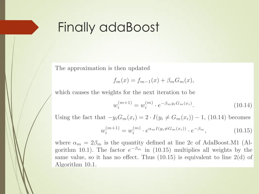 finally adaboost