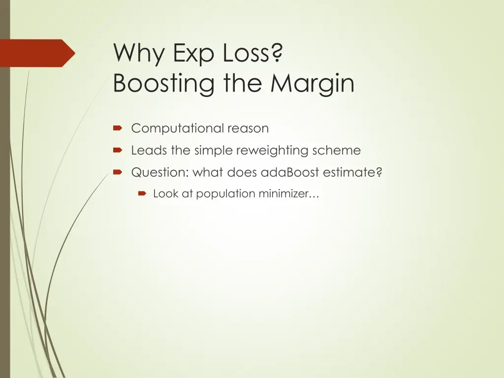 why exp loss boosting the margin