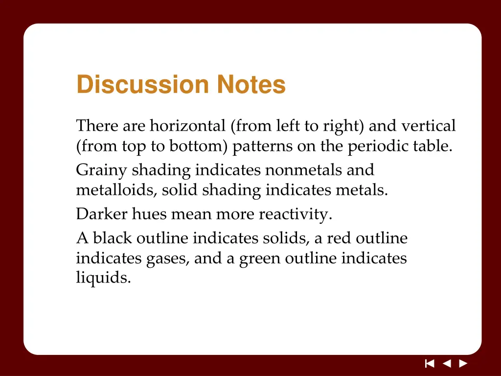 discussion notes